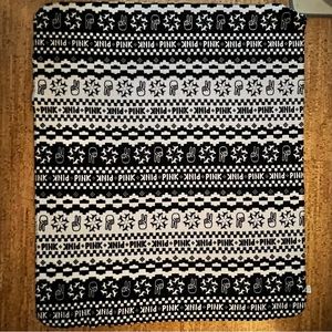Victoria’s Secret PINK Fair Isle Print Sherpa Throw Blanket. 50 x 60 in.